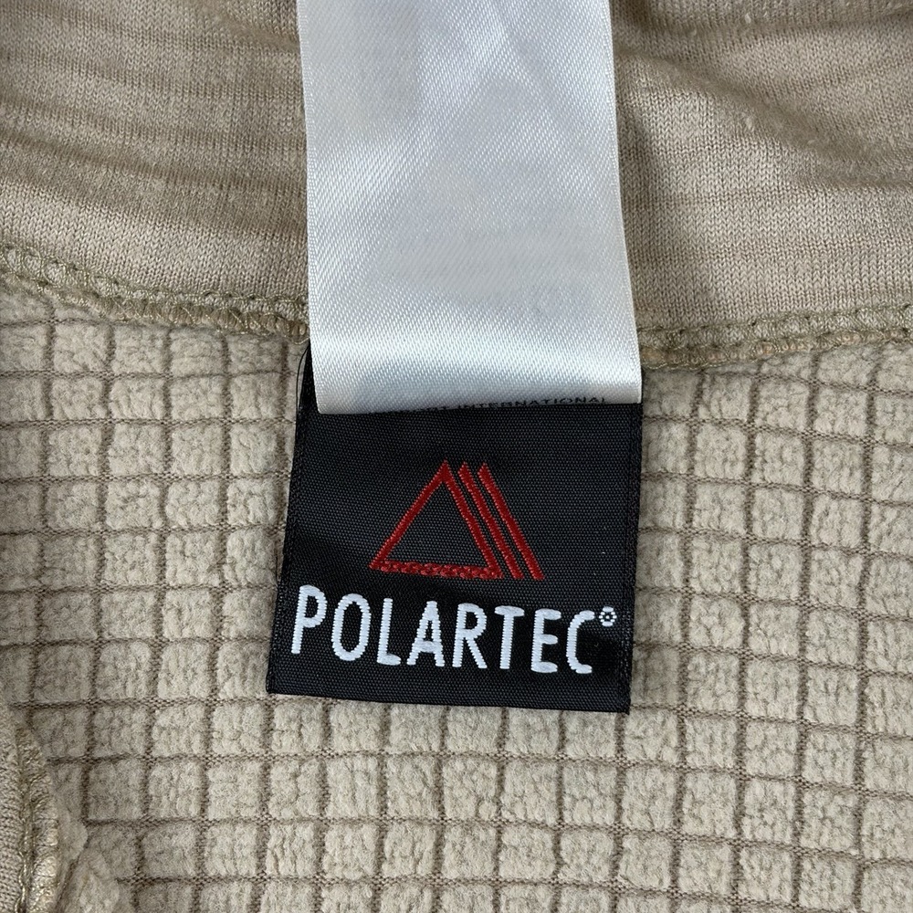 USMC FROG Pullover Mens XL Tan Flame Resistant Polartec 1/2 Zip Grid Fleece USA - Picture 4 of 8